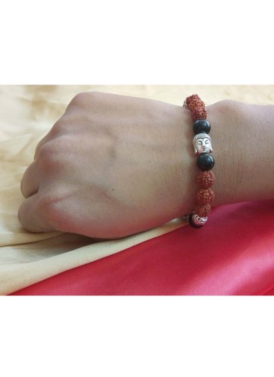 Rudraksha Bracelet Buddha Face